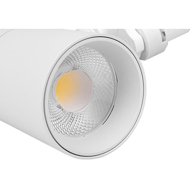 witte LED railspot 20W met 1600 lumen en neutraal wit licht van 4000K in strak design witte LED railspot 20W met 1600 lumen en neutraal wit licht van 4000K in strak design