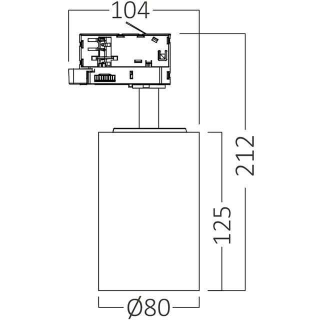 HLW LED Brinton Sonly 30W LED Railspot - Koud Wit 6000K, 2960lm, 3-Fase LED Spot HLW LED Brinton Sonly 30W LED Railspot - Koud Wit 6000K, 2960lm, 3-Fase LED Spot