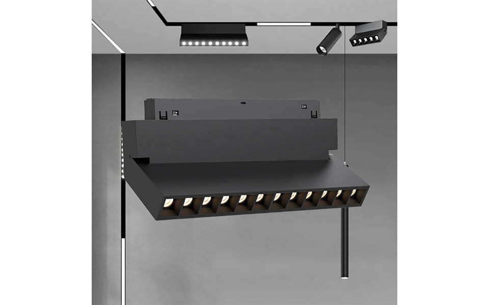 HLW LED Brinton Magni 48V Magnetische Lineaire LED Bar 12W - Warm Wit 2700K–3000K, Kantelbaar