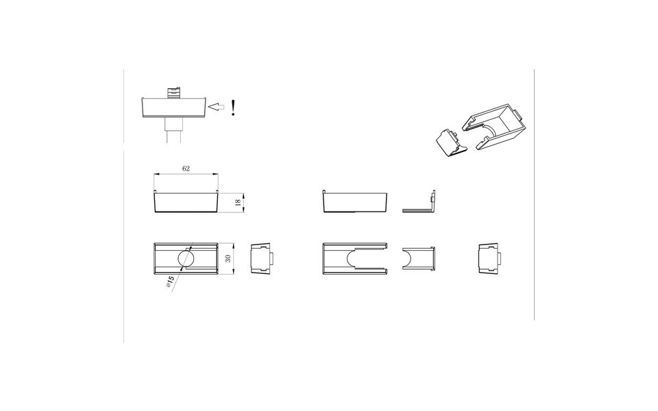 HLW LED LED lamp afdekking Trion Dual 2-fase kunststof titaan - duurzaam & stijlvol