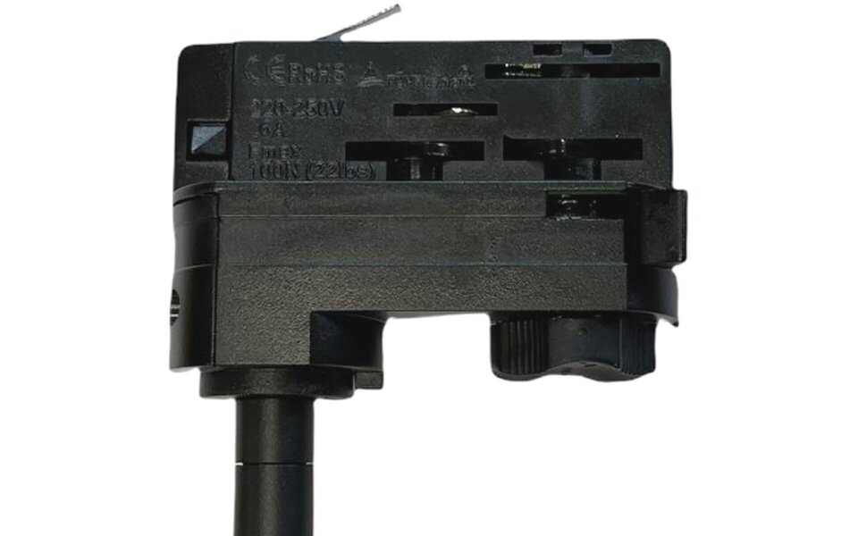 HLW LED LED track lighting track spot with GU10 fitting - matte black aluminum HLW LED LED track lighting track spot with GU10 fitting - matte black aluminum