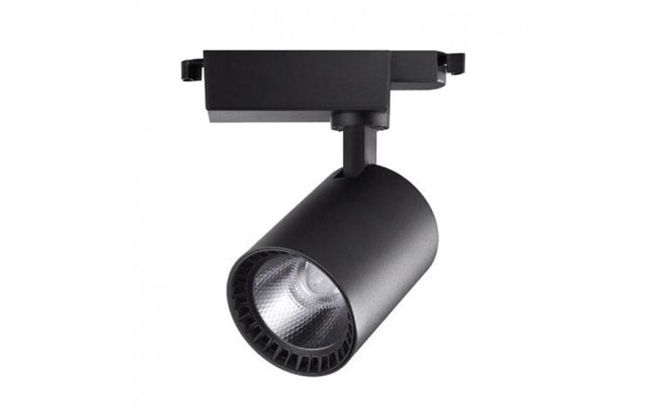 HLW LED LED Railverlichting 24W LED Spot Warm Wit 2700K - Mat Zwart Aluminium