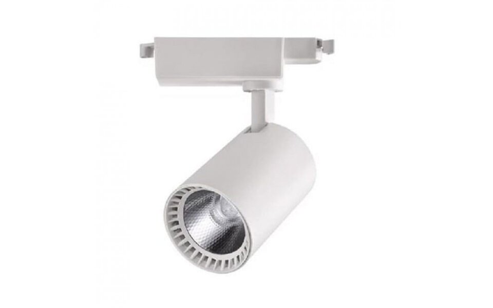 HLW LED LED Track Lighting 24W LED Spot Warm White 2700K - Matte White Aluminum