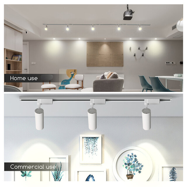 HLW LED LED Railverlichting Spot 15W - Neutraal Wit 4000K - Verstelbare LED Lamp HLW LED LED Railverlichting Spot 15W - Neutraal Wit 4000K - Verstelbare LED Lamp