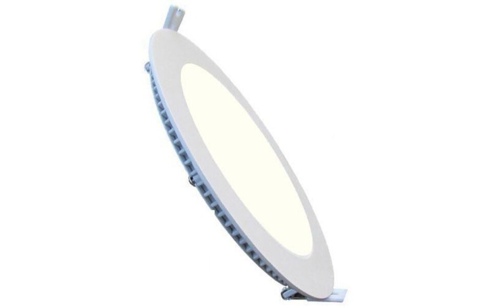 HLW LED LED Downlight Slim - Inbouw LED Lamp Rond 6W Natuurlijk Wit 4200K Mat Wit Aluminium Ø120mm HLW LED LED Downlight Slim - Inbouw LED Lamp Rond 6W Natuurlijk Wit 4200K Mat Wit Aluminium Ø120mm