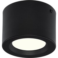 Opbouw LED Downlight Rond 5W - Natuurlijk Wit 4200K - Mat Zwart