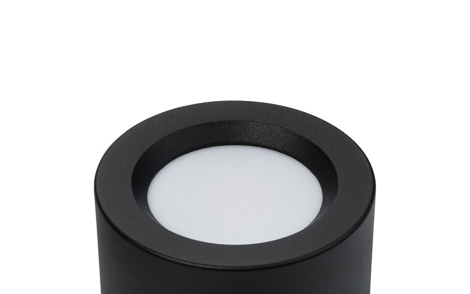 HLW LED Surface-Mounted LED Downlight Round High 5W - Natural White 4200K - Matte Black Aluminum