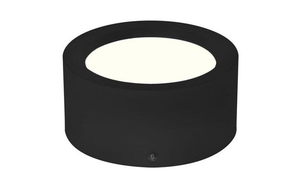 HLW LED Surface-Mounted LED Downlight Round High 5W - Natural White 4200K - Matte Black Aluminum