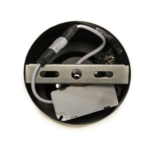 HLW LED LED Downlight Opbouw Rond Hoog 5W - Natuurlijk Wit 4200K - Mat Zwart Aluminium