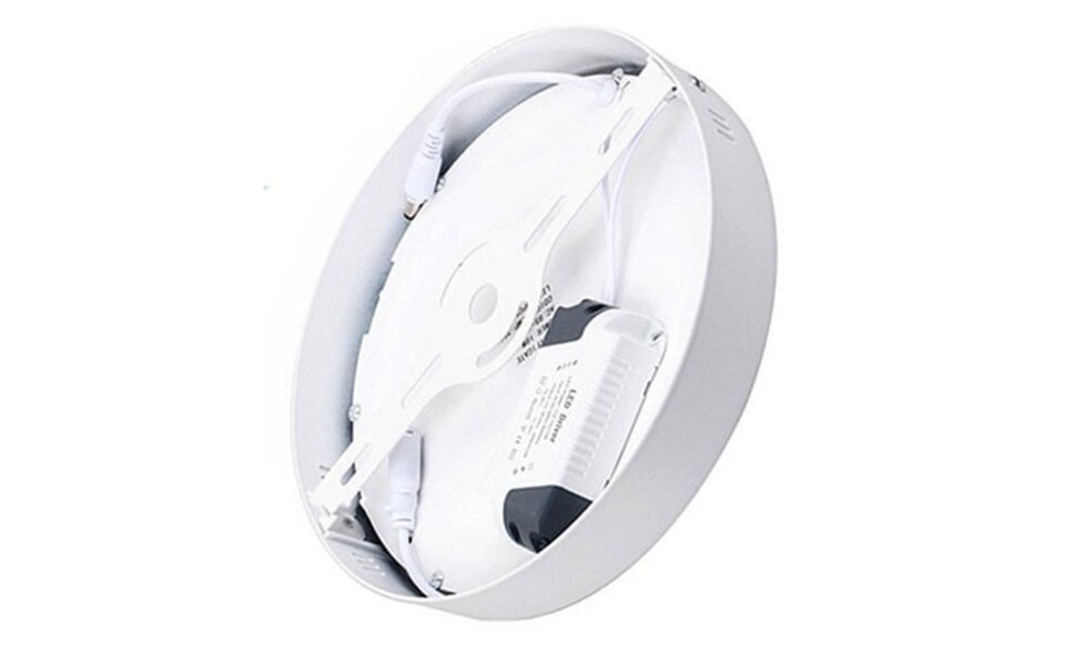 HLW LED 12W LED Downlight Opbouw Rond - Natuurlijk Wit 4200K, Mat Wit Aluminium Ø170mm