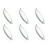 LED Downlight Slim 6 Pack - Recessed Round 3W Natural White