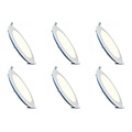 LED Downlight Slim 6 Pack - Recessed LED Round 3W, Natural White 4200K Ø83mm LED Downlight Slim 6 Pack - Recessed LED Round 3W, Natural White 4200K Ø83mm