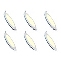 LED Downlight Slim 6 Pack - Inbouw LED Downlight 3W Warm Wit 2700K