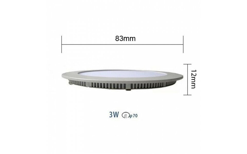 HLW LED LED Downlight Slim 6 Pack - Recessed LED Downlight 3W Warm White 2700K HLW LED LED Downlight Slim 6 Pack - Recessed LED Downlight 3W Warm White 2700K