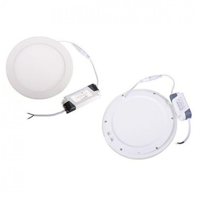 HLW LED Dimmable LED Downlight Slim 18W Recessed LED Lamp - Cool White 6000K, Round, Ø225mm