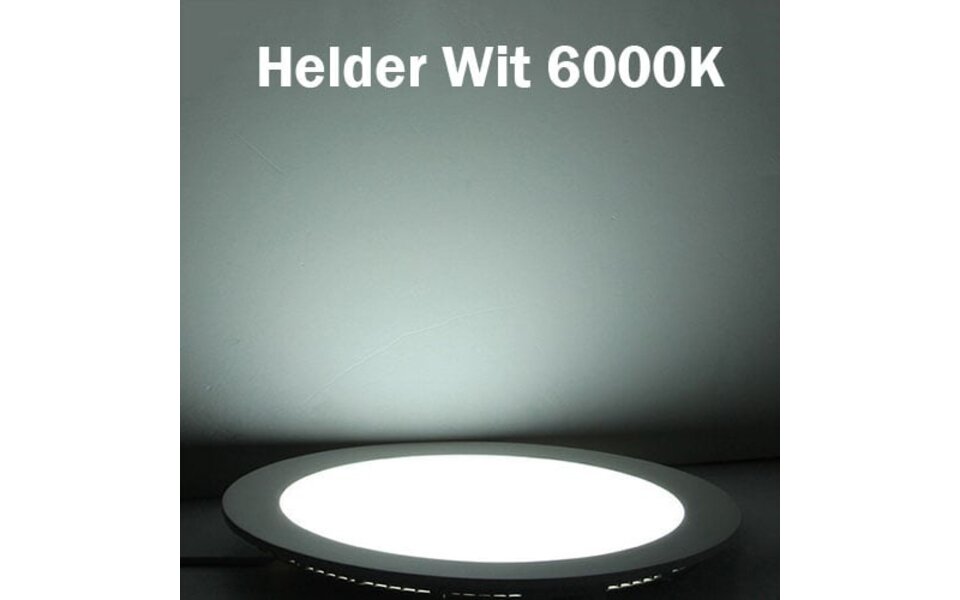 HLW LED Inbouw LED Downlight 6W Dimbaar – Koud Wit 6000K – Ronde Slim Lamp