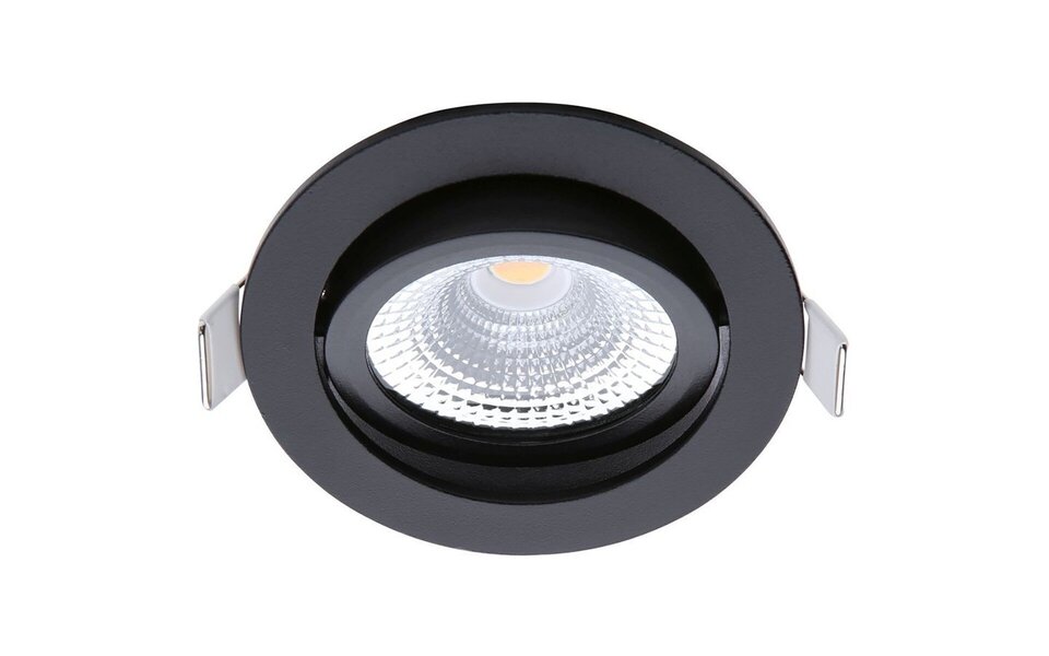 EcoDim EcoDim 5W Recessed LED Downlight - Dimmable, Waterproof IP54, Warm White 2700K, Matte Black