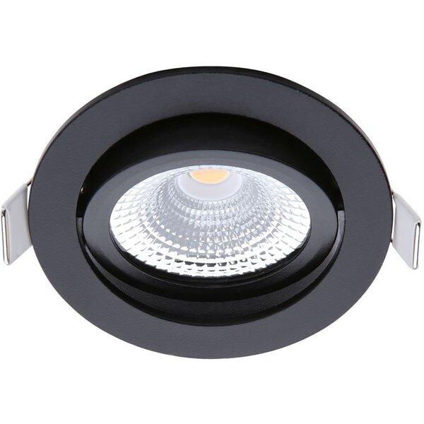 EcoDim EcoDim 5W Inbouw LED Downlight - Dimbaar, Waterdicht IP54, Warm Wit 2700K, Mat Zwart EcoDim EcoDim 5W Inbouw LED Downlight - Dimbaar, Waterdicht IP54, Warm Wit 2700K, Mat Zwart