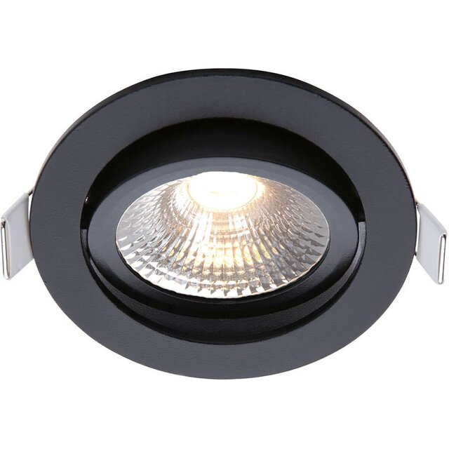 EcoDim EcoDim 5W Recessed LED Downlight - Dimmable, Waterproof IP54, Warm White 2700K, Matte Black