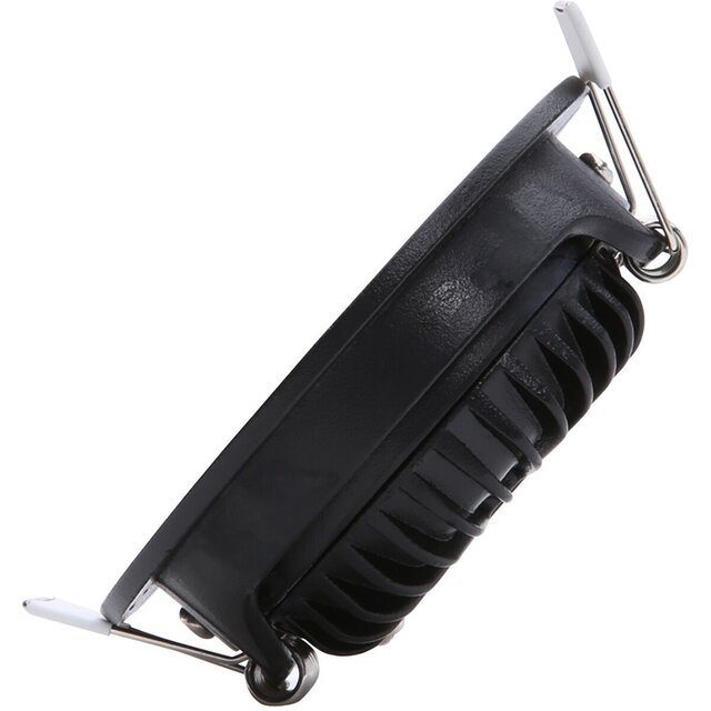 EcoDim EcoDim 5W Inbouw LED Downlight - Dimbaar, Waterdicht IP54, Warm Wit 2700K, Mat Zwart