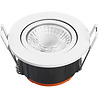 Ronde aluminium inbouw LED spot 5.5W 3000K warm wit licht waterdicht IP65 kantelbaar