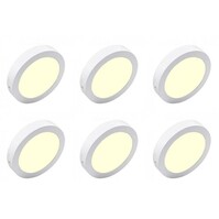 LED Downlight 6 Pack 12W Warm Wit 3000K - Opbouw LED Lamp
