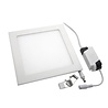 HLW LED LED Downlight Slim 2 Pack - Recessed Square 9W LED Warm White 2700K Matte White Aluminum