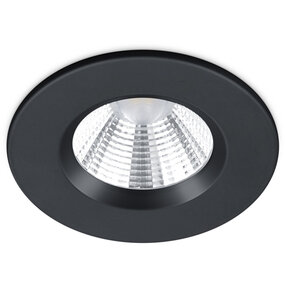 Inbouw LED Spot 5W Dimbaar IP65 Warm Wit 3000K Mat Zwart Inbouw LED Spot 5W Dimbaar IP65 Warm Wit 3000K Mat Zwart