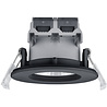 mat zwarte inbouw LED spot 5W dimbaar warm wit 3000K waterdicht IP65 binnenverlichting