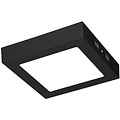 Surface-Mounted LED Downlight 12W - Bright Cool White 6000K - Square Matte Black Surface-Mounted LED Downlight 12W - Bright Cool White 6000K - Square Matte Black