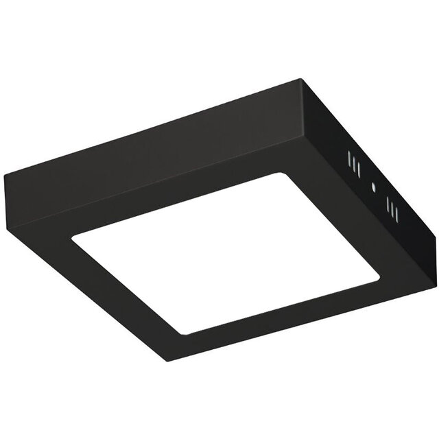 LED Downlight 12W Koud Wit 6000K - Opbouw LED Lamp Mat Zwart Binnenverlichting LED Downlight 12W Koud Wit 6000K - Opbouw LED Lamp Mat Zwart Binnenverlichting