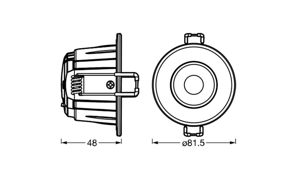 LEDVANCE LEDVANCE Waterproof Recessed LED Spot IP65 - Adjustable Power & Light Color
