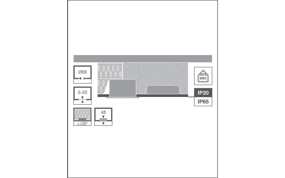 LEDVANCE LEDVANCE Waterproof Recessed LED Spot IP65 - Adjustable Power & Light Color