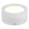 HLW LED LED Downlight Surface Mounted Round High 10W - Natural White 4200K - Matte White Aluminum Ø140mm