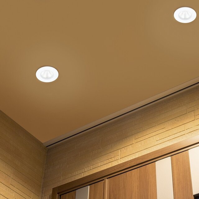 Ronde dimbare inbouw LED spot 5W warm wit 3000K met IP65 waterdichte behuizing