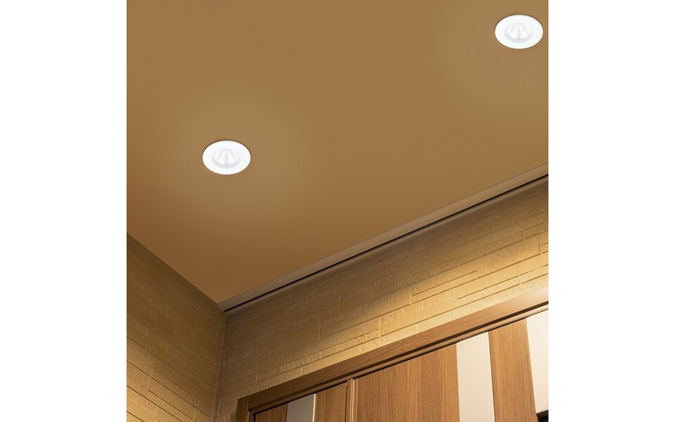 HLW LED LED Spot Recessed LED Downlight 5W Dimmable IP65 Waterproof Warm White 2700K–3000K