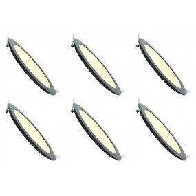 LED Downlight Slim 6 Pack - Inbouw 3W Dimbaar Warm Wit LED Downlight Slim 6 Pack - Inbouw 3W Dimbaar Warm Wit