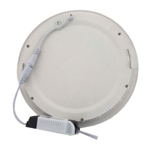 HLW LED Recessed LED Downlight Slim 9W - Natural White 4200K - Matte White Aluminum Ø146mm