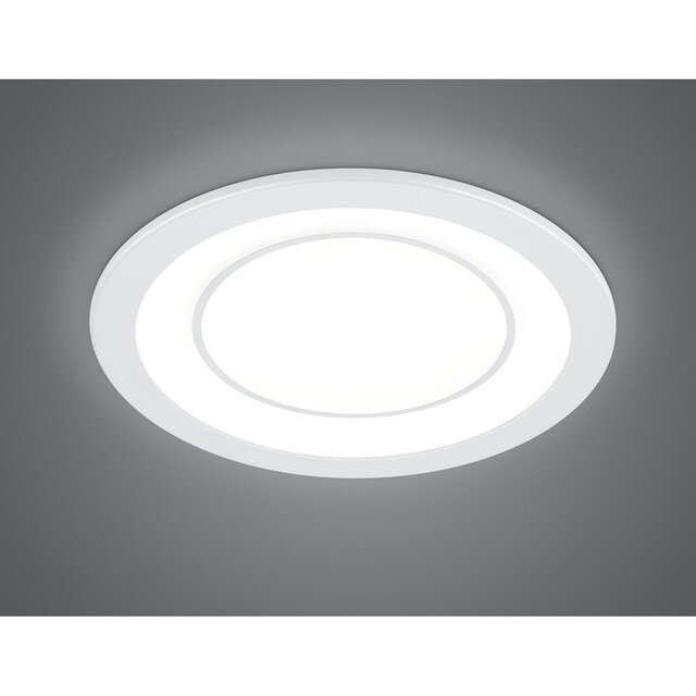HLW LED LED Spot Inbouw LED Downlight 10W Warm Wit 2700K–3000K Rond Mat Wit Ø140mm