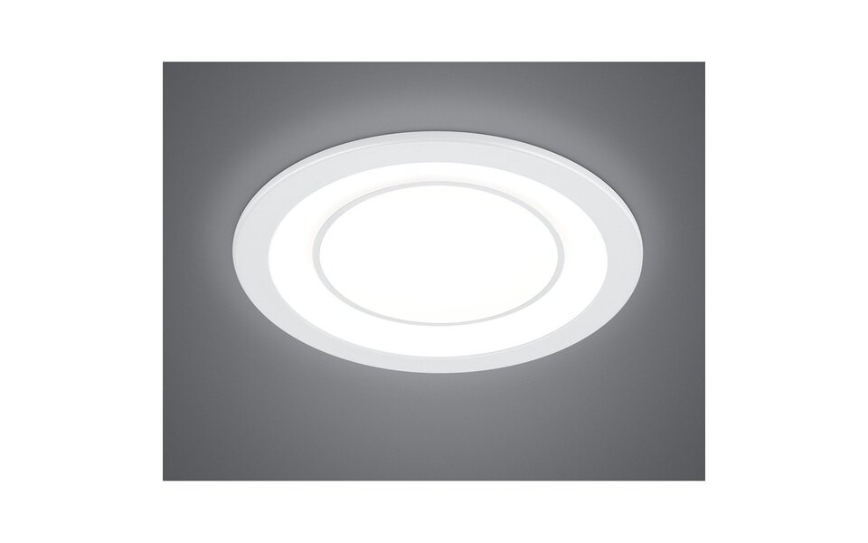 HLW LED LED Spot Inbouw LED Downlight 10W Warm Wit 2700K–3000K Rond Mat Wit Ø140mm