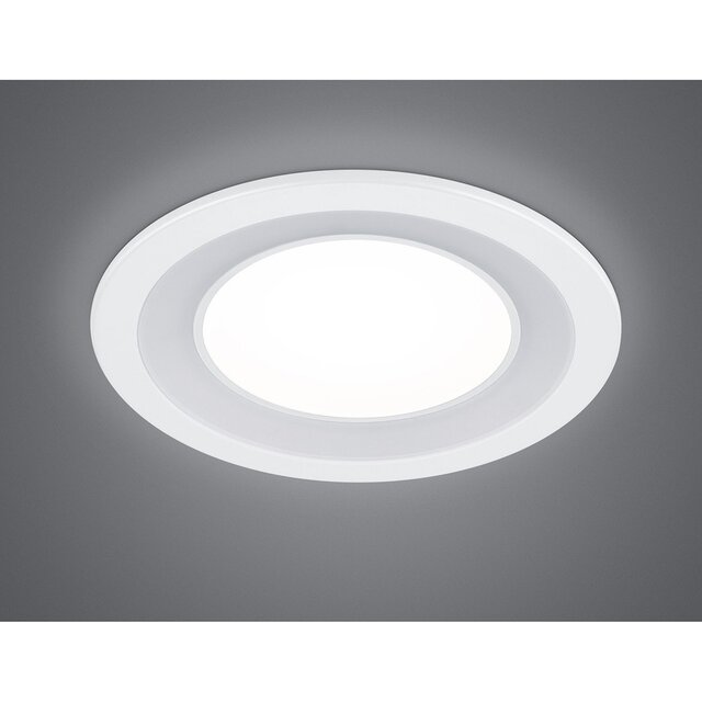 HLW LED LED Spot Inbouw LED Downlight 10W Warm Wit 2700K–3000K Rond Mat Wit Ø140mm