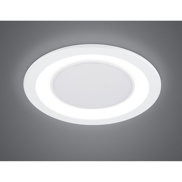 HLW LED LED Spot Inbouw LED Downlight 10W Warm Wit 2700K–3000K Rond Mat Wit Ø140mm