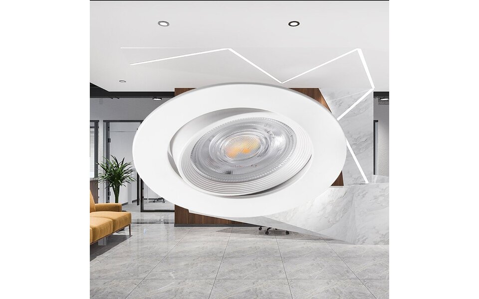 HLW LED Brinton LED Spotlight 7W - Dimmable Recessed LED Downlight Warm White 2700K–3000K HLW LED Brinton LED Spotlight 7W - Dimmable Recessed LED Downlight Warm White 2700K–3000K