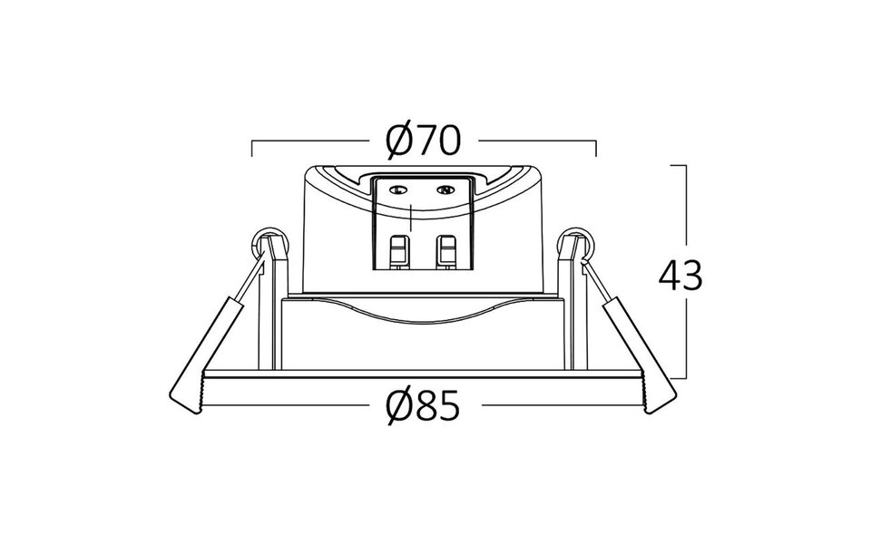 HLW LED Brinton LED Spot 7W - Dimbare Inbouw LED Downlight Warm Wit 2700K–3000K