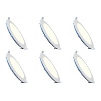 LED Downlight Slim 6W - Dimbaar Inbouw LED Lamp Ø120mm 6 Pack