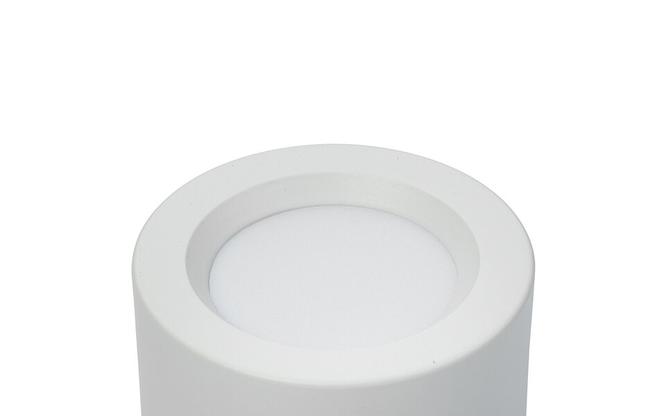 HLW LED Surface-Mounted LED Downlight Round High 5W - Natural White Light 4200K - Matte White Aluminum HLW LED Surface-Mounted LED Downlight Round High 5W - Natural White Light 4200K - Matte White Aluminum