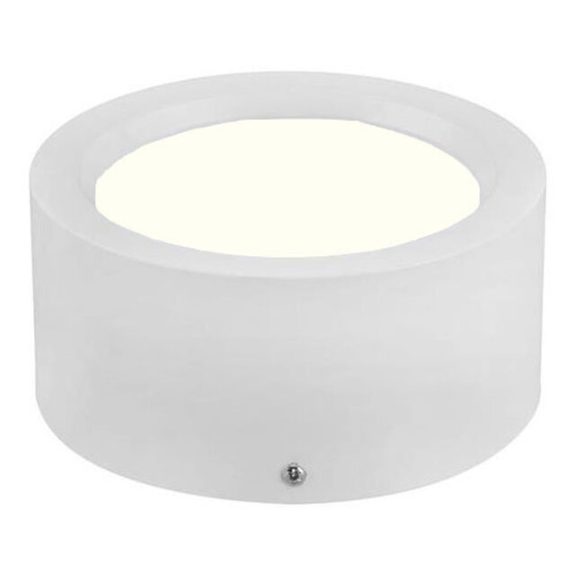 HLW LED Surface-Mounted LED Downlight Round High 5W - Natural White Light 4200K - Matte White Aluminum HLW LED Surface-Mounted LED Downlight Round High 5W - Natural White Light 4200K - Matte White Aluminum