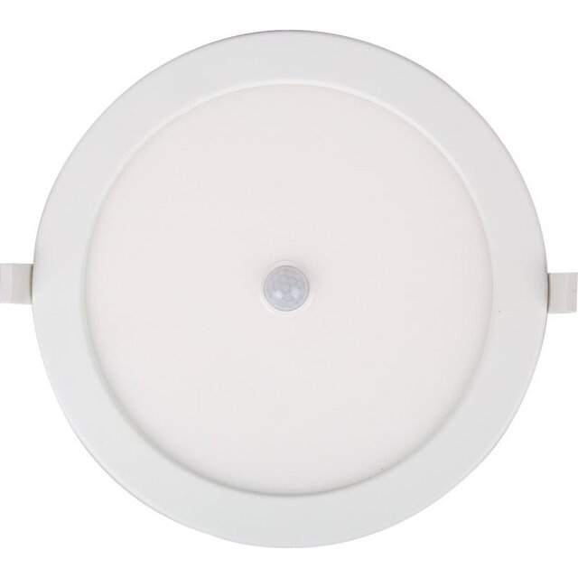 HLW LED Inbouw LED Downlight Slim 24W Met 360° PIR Sensor - Koud Wit 6000K