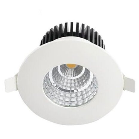 Ronde Inbouw LED Spot 6W - Waterdicht IP65, Natuurlijk Wit 4200K, Mat Wit Aluminium Ronde Inbouw LED Spot 6W - Waterdicht IP65, Natuurlijk Wit 4200K, Mat Wit Aluminium