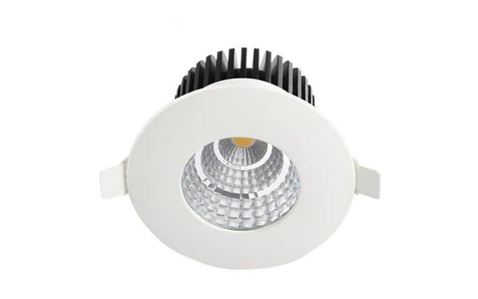 HLW LED Ronde Inbouw LED Spot 6W - Waterdicht IP65, Natuurlijk Wit 4200K, Mat Wit Aluminium
